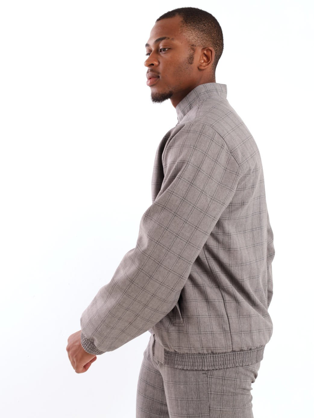 Men's Blouson Jacket - Grey