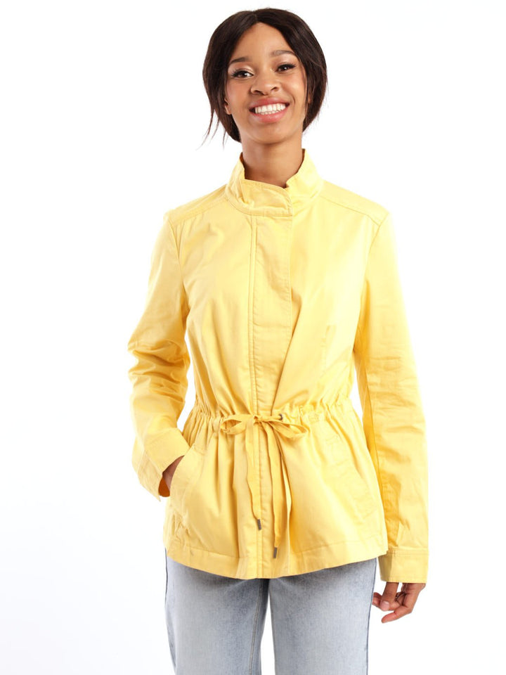 Ladies Long Sleeve Lightweight Parker Jacket - Yellow