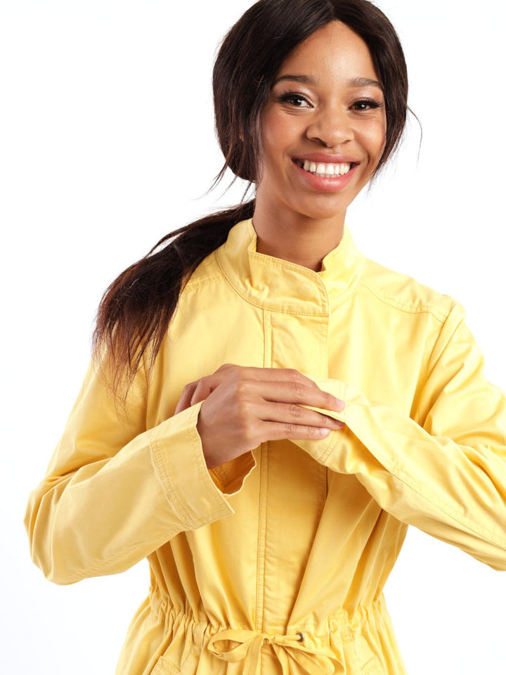 Ladies Long Sleeve Lightweight Parker Jacket - Yellow