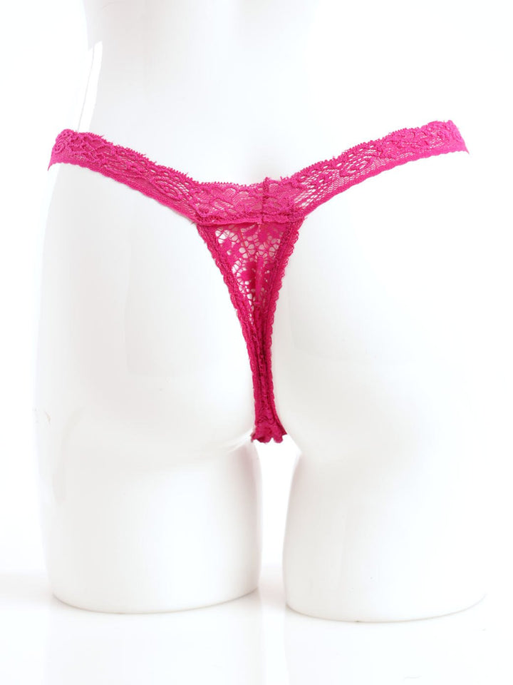 Ladies 3 Pack All-Over Lace Thong Panty