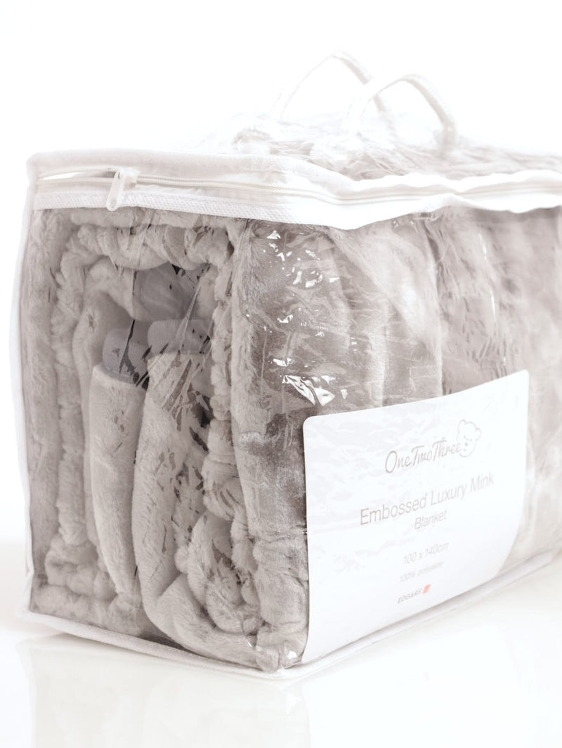 Baby Mink Blanket - Grey