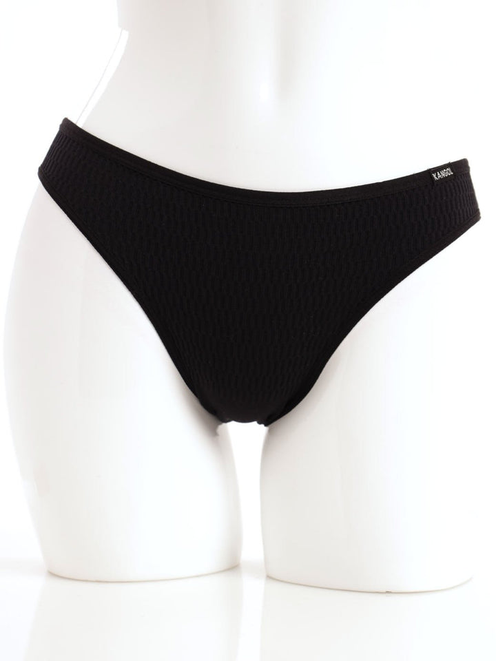 Ladies 2 Pack Seamless Bikini Panty With Geo Lace Back - Two-tone