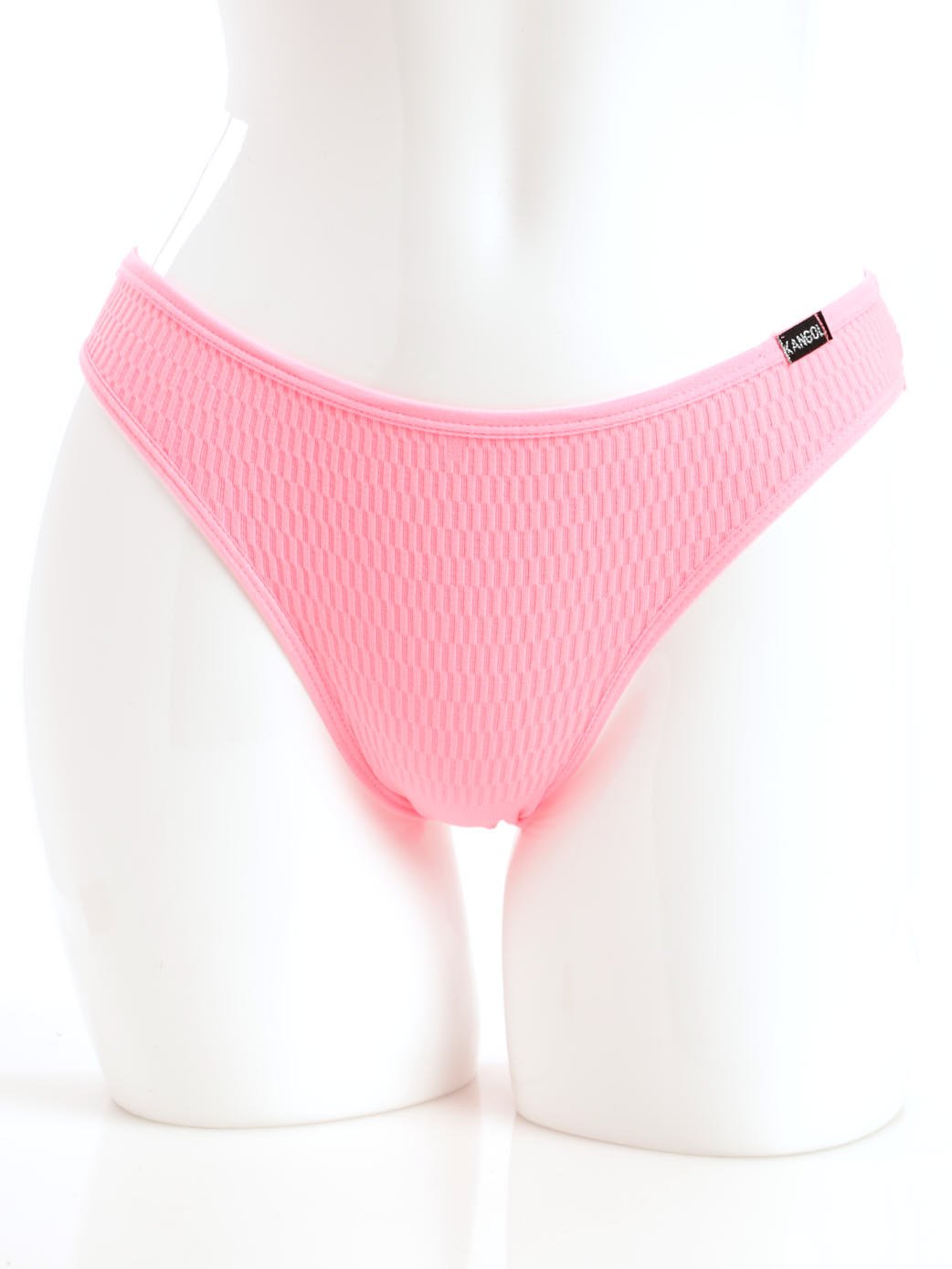 Ladies 2 Pack Seamless Bikini Panty With Geo Lace Back - Two-tone