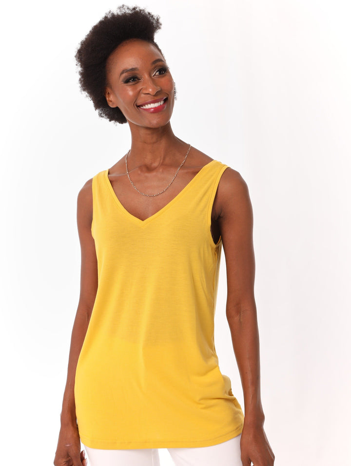 Ladies Relaxed Vest - Yellow
