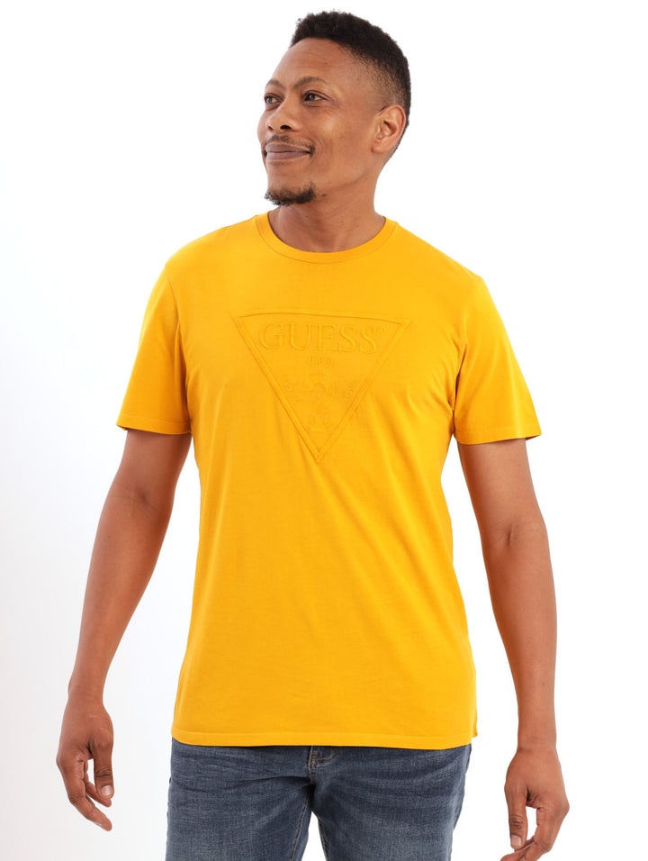 Men's Plain Triangle Tee - Gold