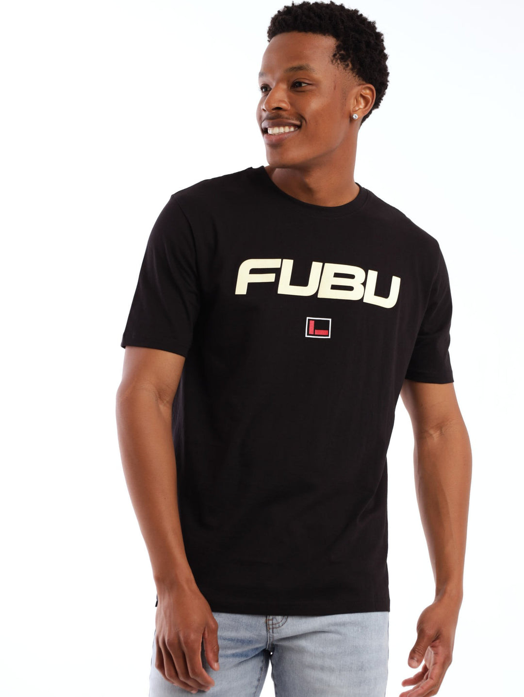 Men's Corporate Logo Printed Tee - Black
