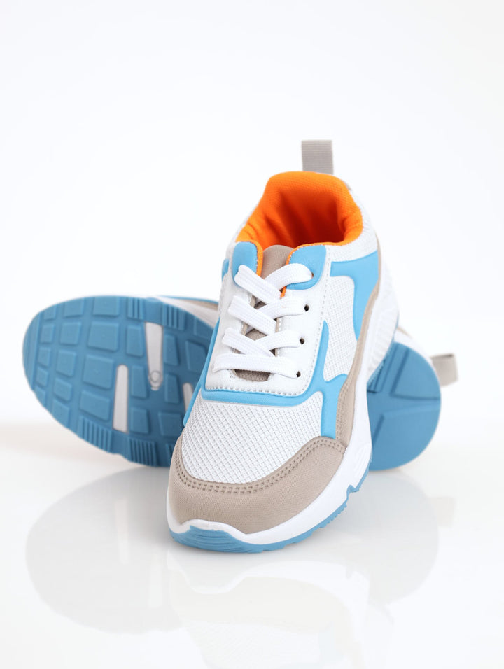 Boys Sneaker - Grey/Orange