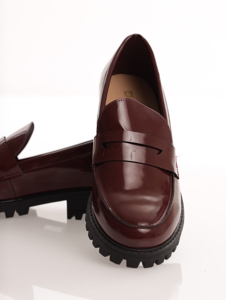 Ladies Chunky Loafer - Oxblood