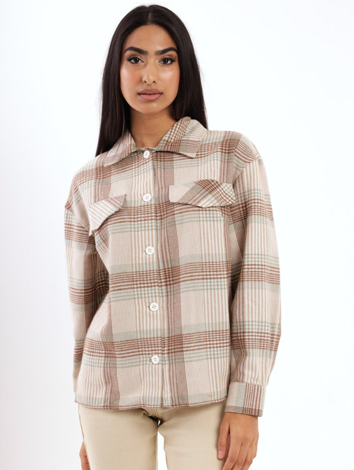 Ladies Flannel Check Shirt
