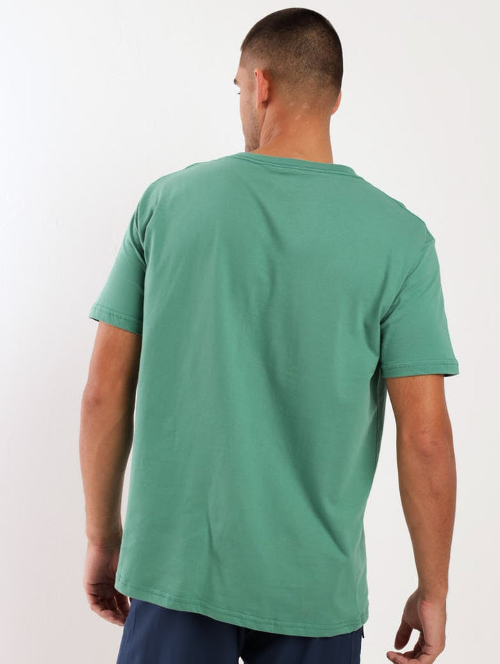 Men's Short Sleeve Arch Blocked Tee - Washed Olive