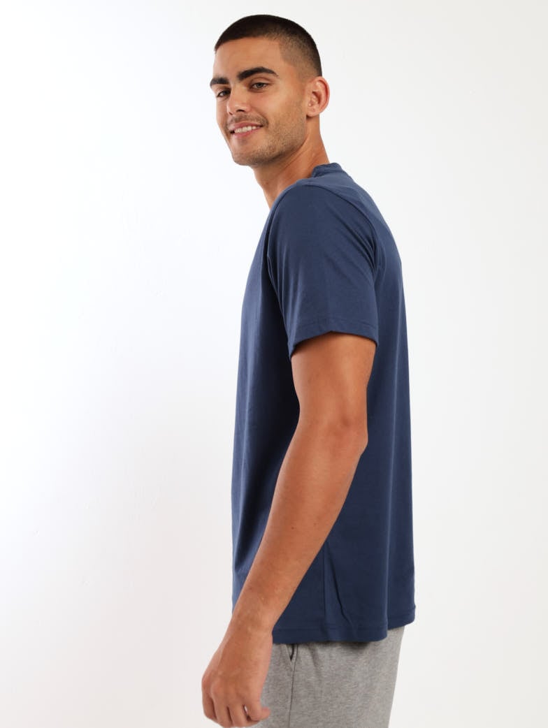 Men's Logo Top - Camel Blue