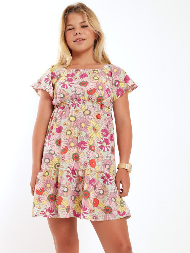 Girls Daisy Floral Dress