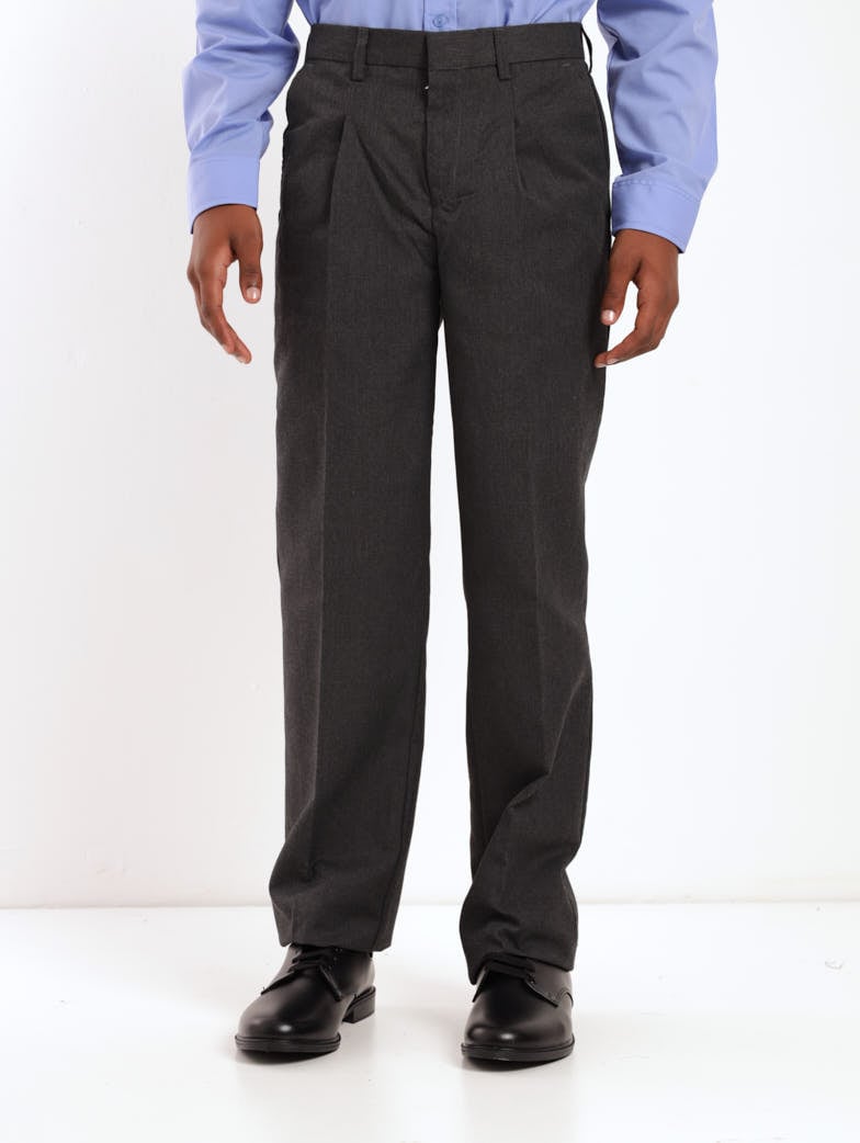 Boys 2 Pack School Trouser - Grey