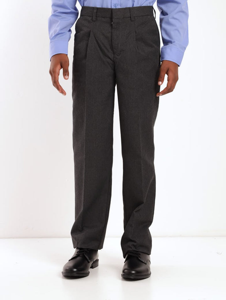 Boys 2 Pack School Trouser - Grey