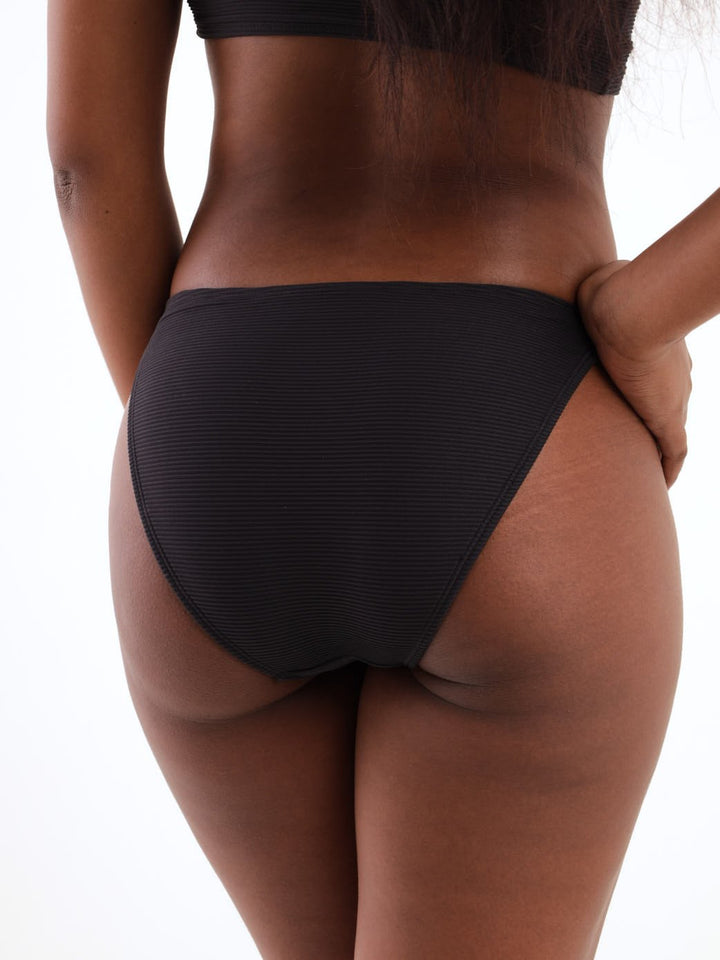 Ladies Chain Link Bikini Swimwear Bottom - Black