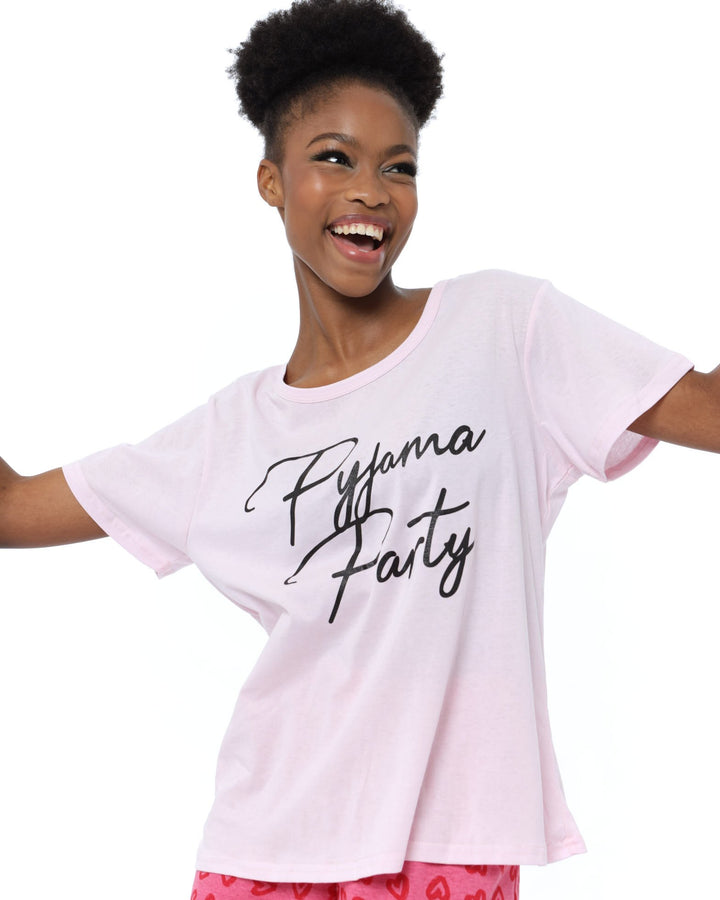 Ladies Pajama Party Top - Pink