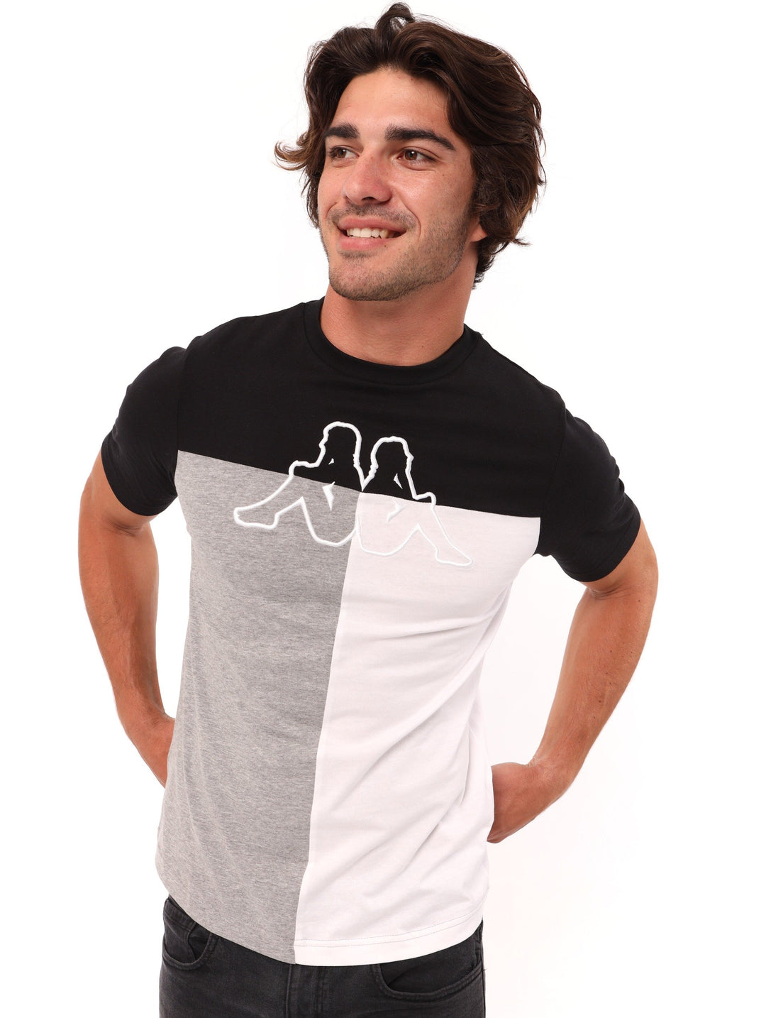 Men's Logo Crick Top - Black Grey