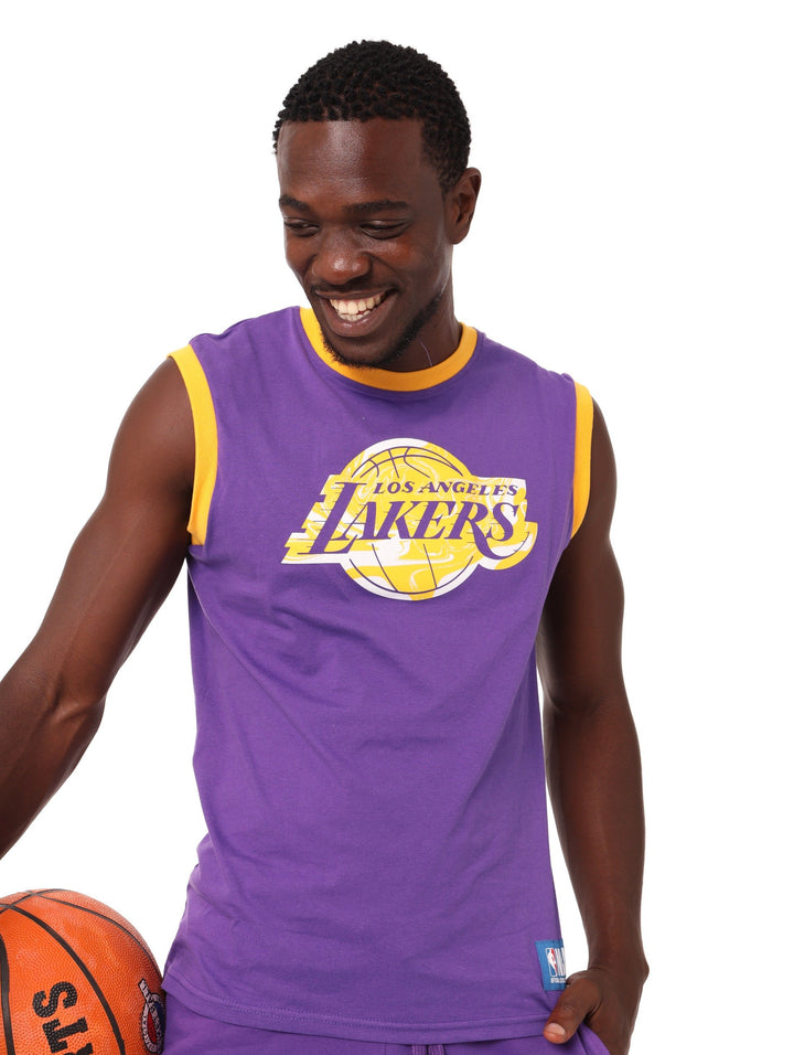 Men's Lakers Fly Squad Vest-Purple