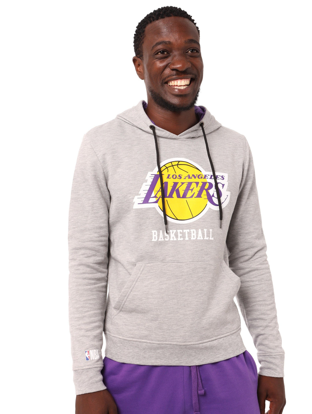 Lakers Jersey Lakers Gray Hoodie Lakers Active Hoodie - Main Image