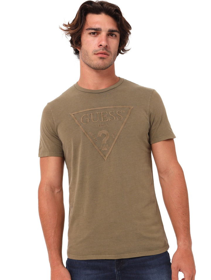 Men's Sd Army Olive Embroidery Triangle Tee