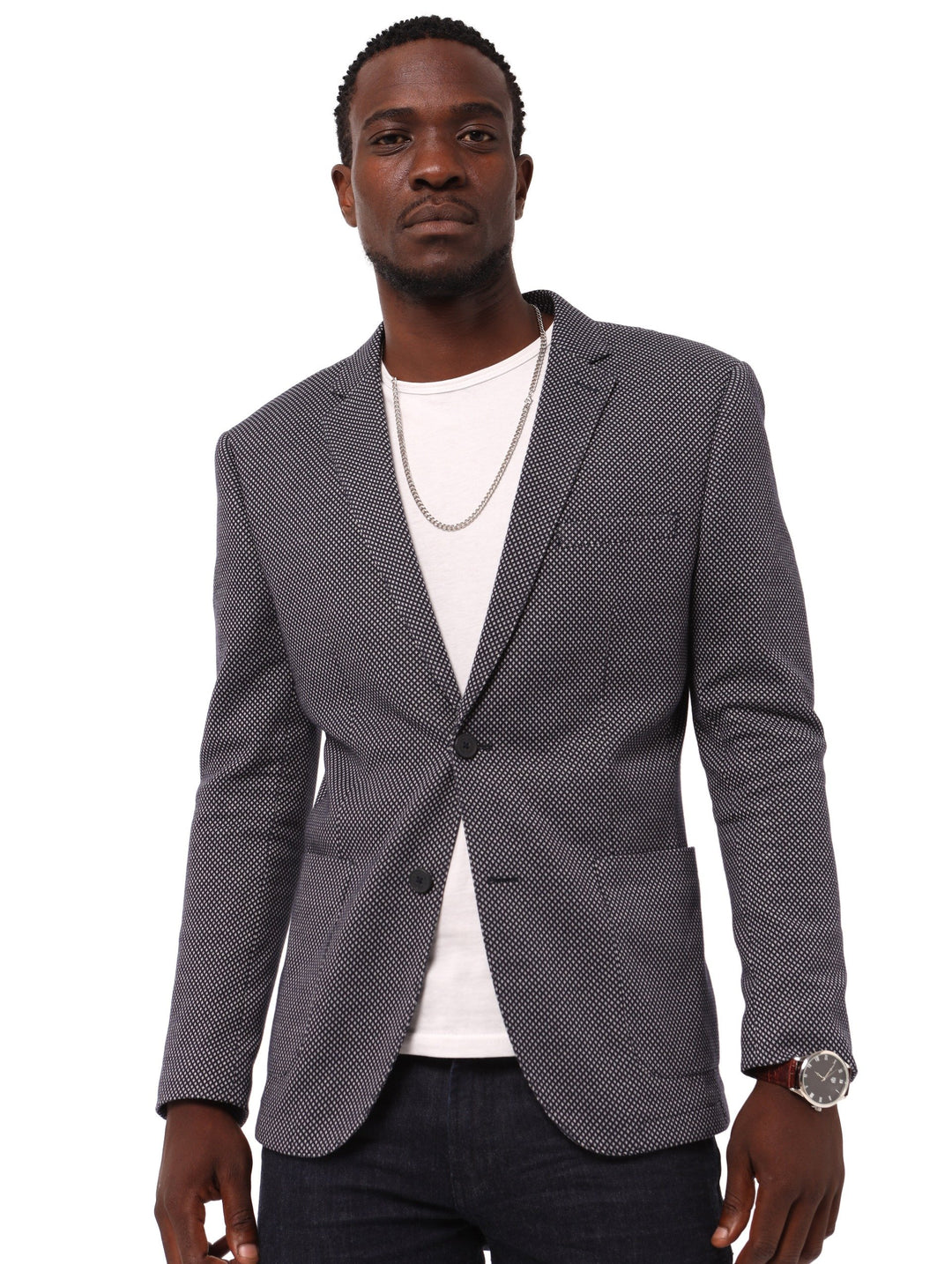 Men's Slim Fit Blazer - Blue