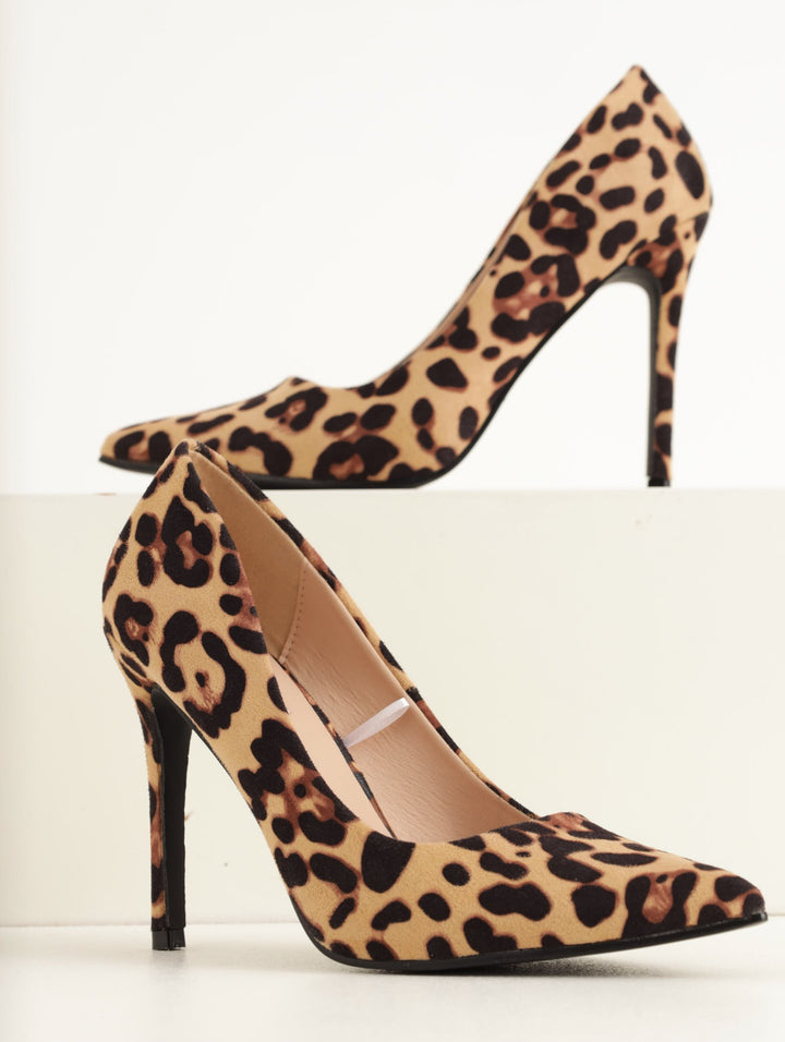 Ladies Court Printed Heel - Animal