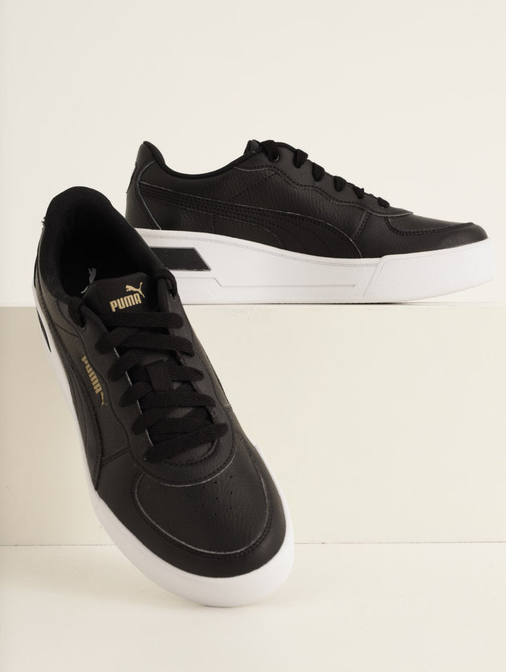 Ladies Skye Wedge Sneaker - Black