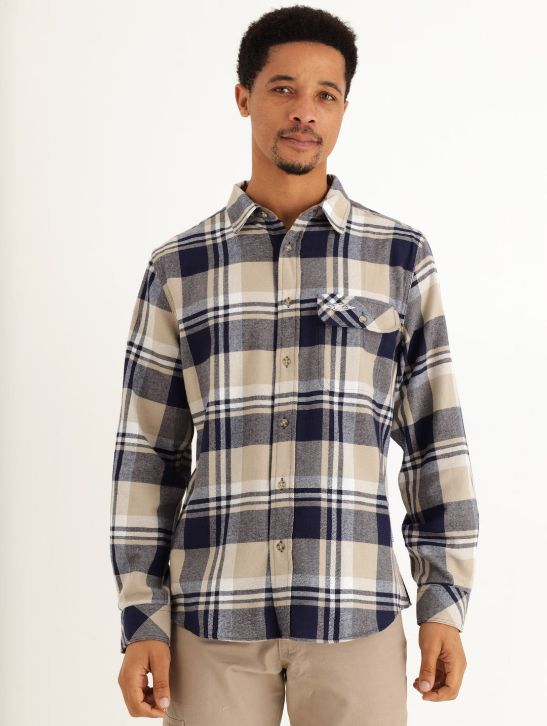 Men's Flannel Shirt - Oatmeal