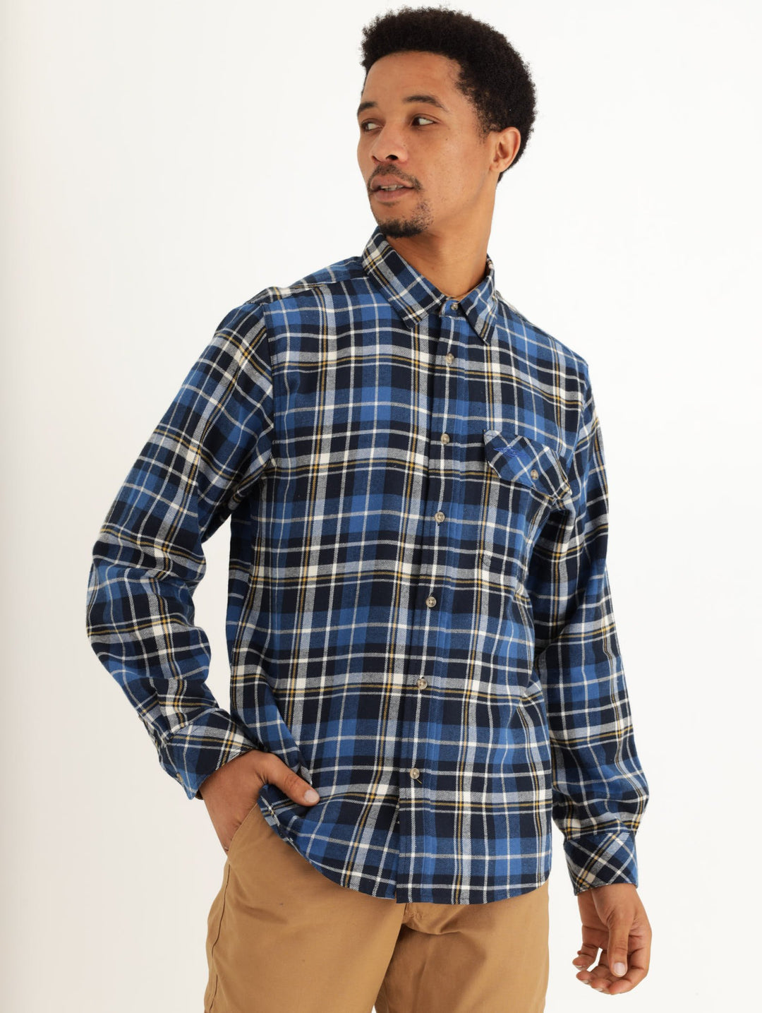 Men's Flanel Shirt - Blue