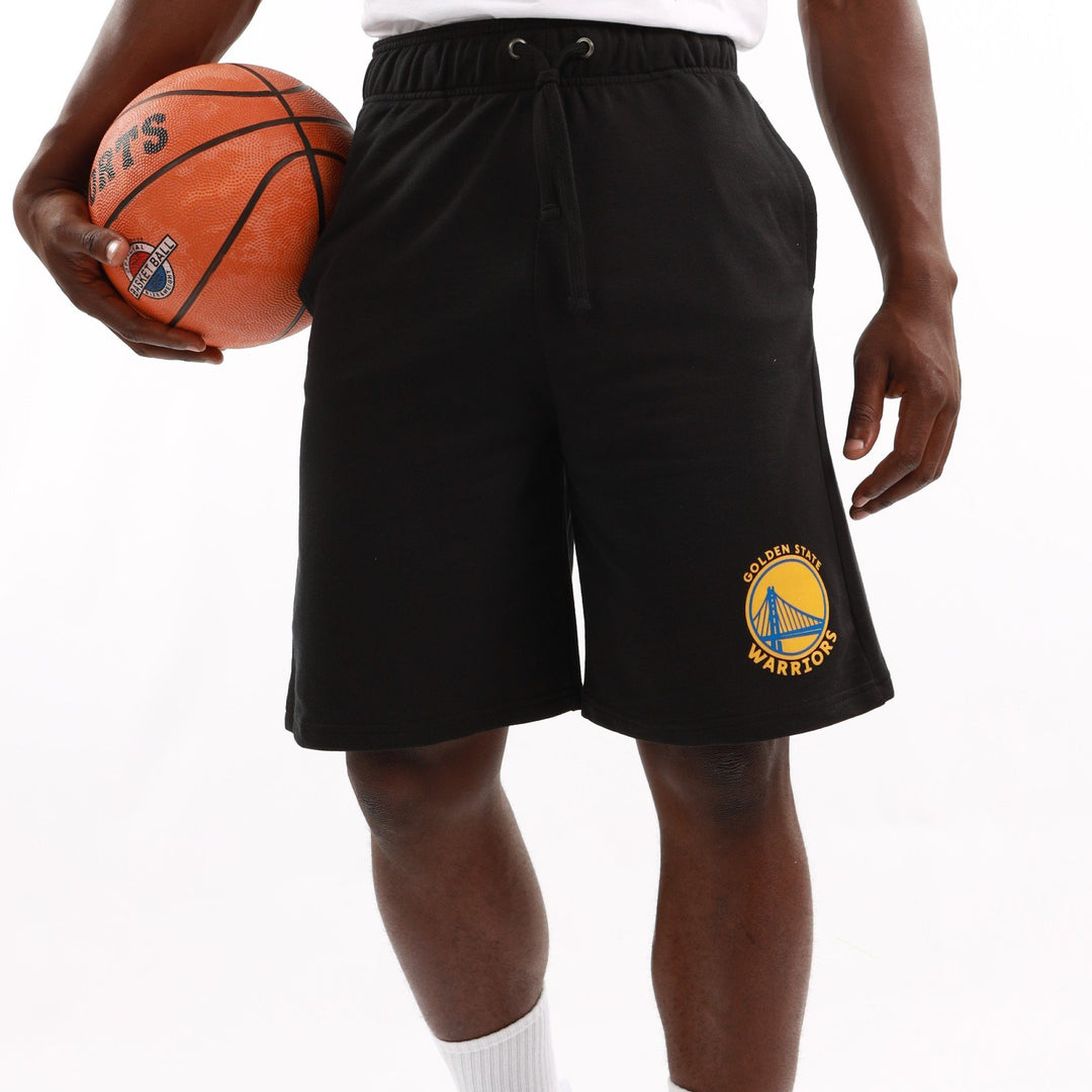 Men's Warriors B/ball Retro Cotton Short  - Black