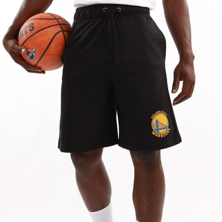 Men's Warriors B/ball Retro Cotton Short  - Black