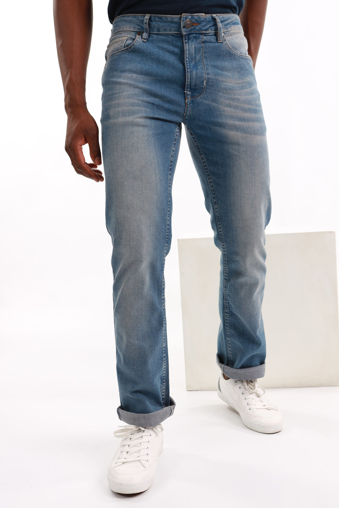 Men's Light Wash Slim Straight Denim Jean