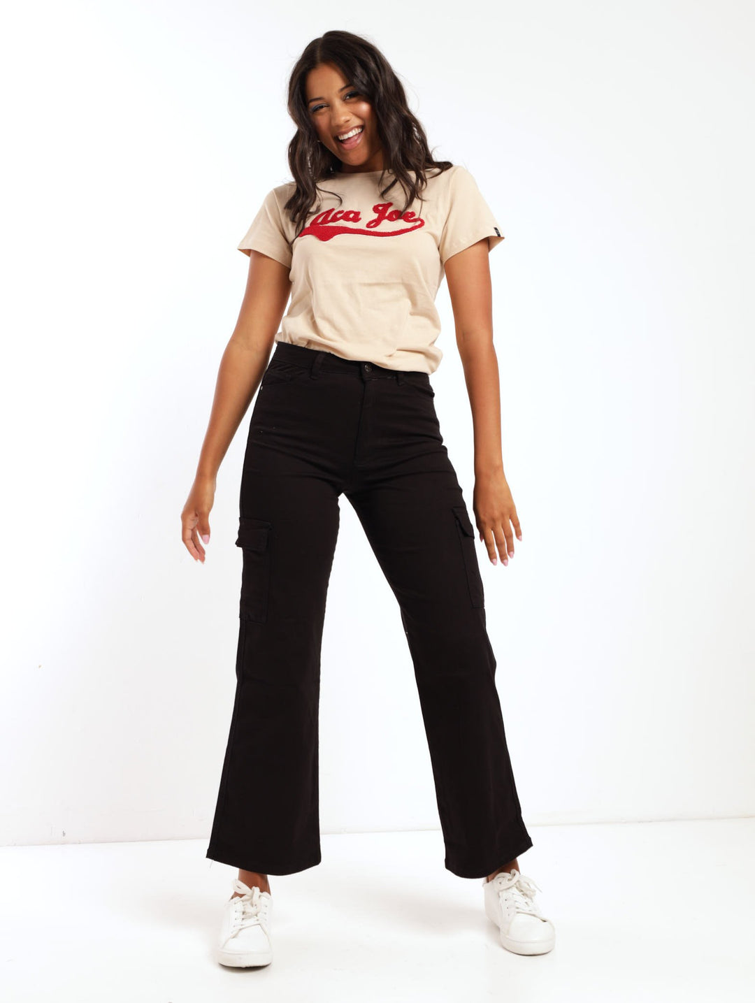 Ladies Cargo Pant - Black
