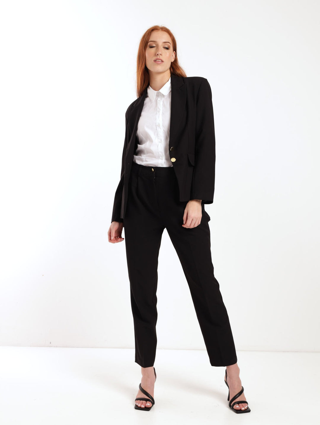 Ladies Slim Fit PV Blazer - Black