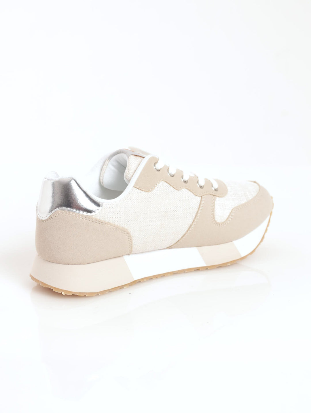 Ladies Sissy Boy Champagne O Clock Sneaker - Beige