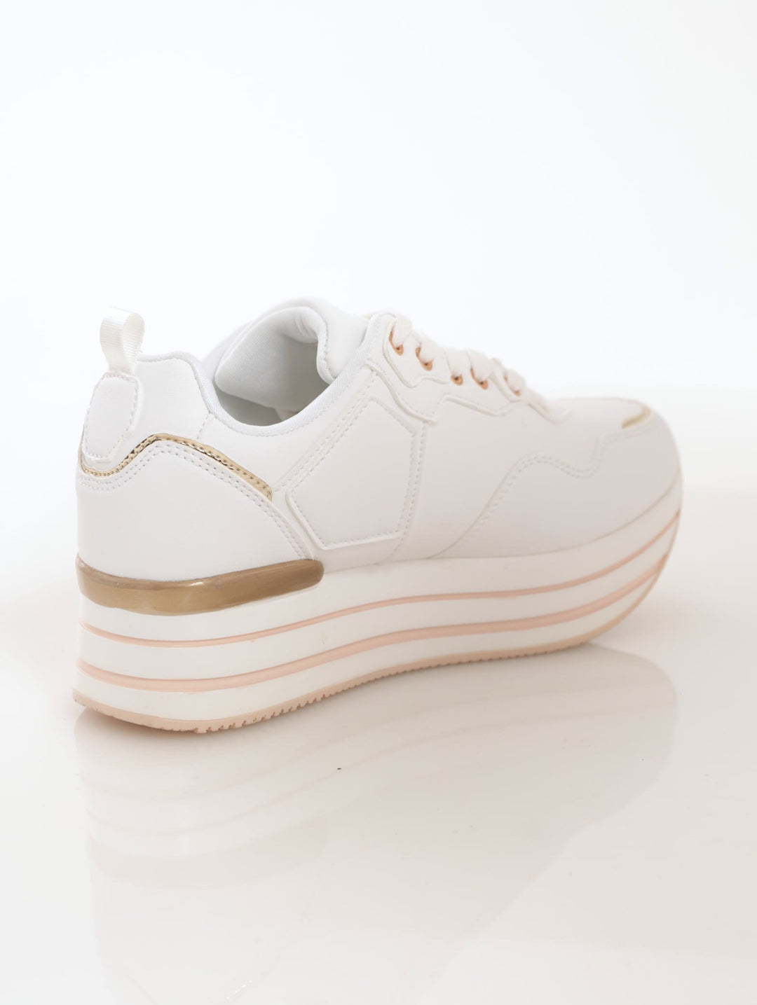 Ladies Sissy Boy Court Side Sneaker - White