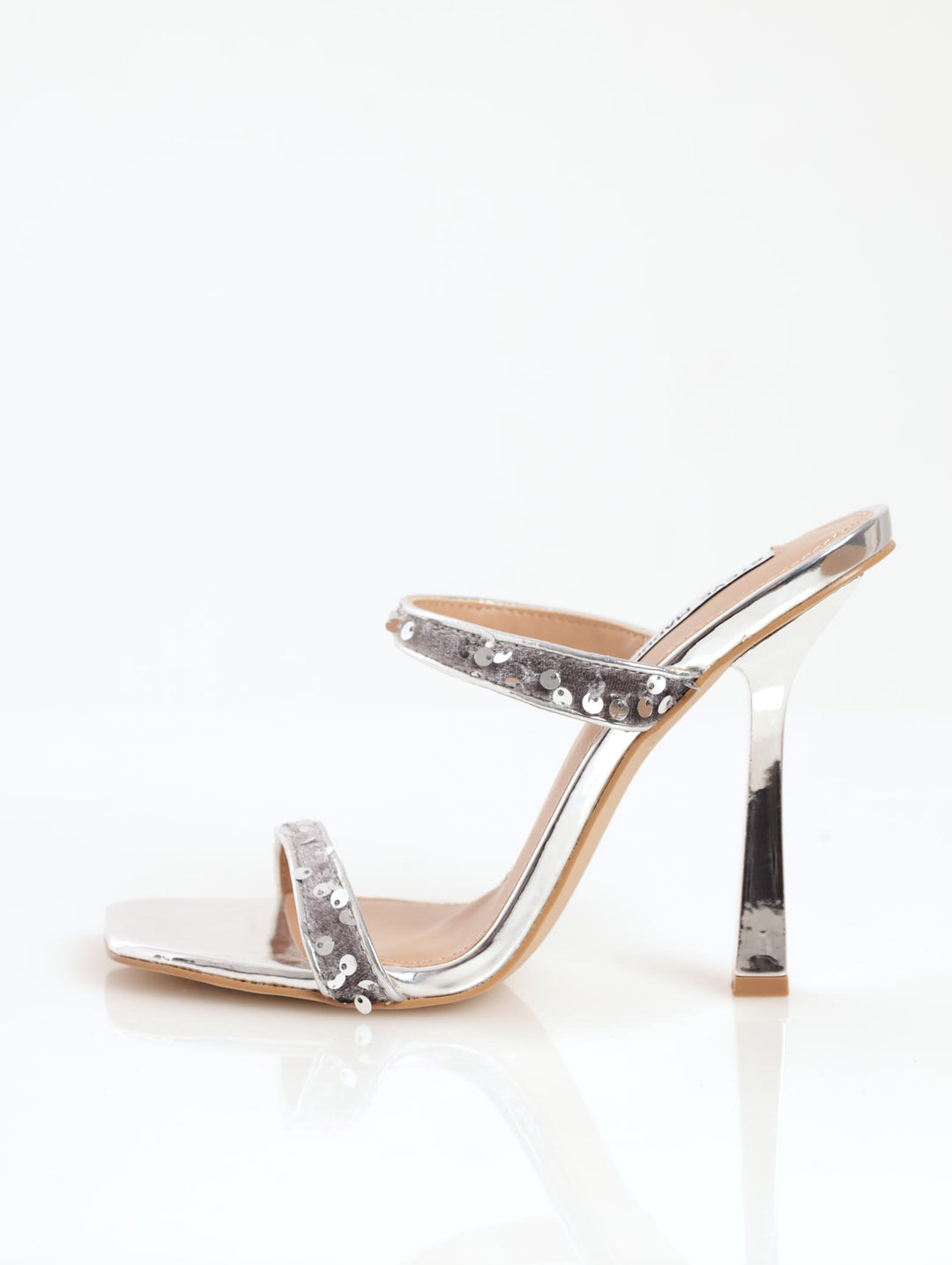 Ladies Lunah-S Heel - Silver