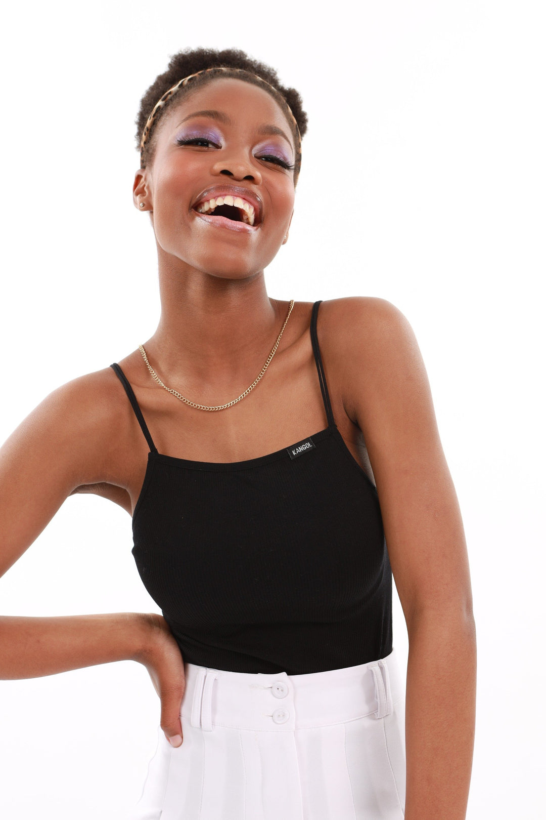 Ladies Seamless Ribbed Bodysuit - Black