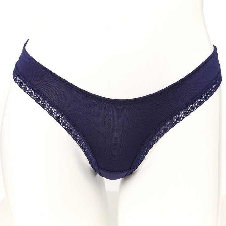 Ladies High Rise Thong - Navy