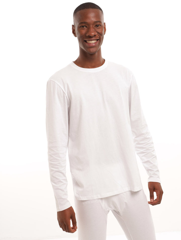 Men's 1 Pack Long Sleeve Tshirt - White