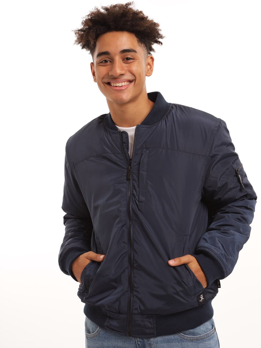 Men's Bomber Jacket - Navy