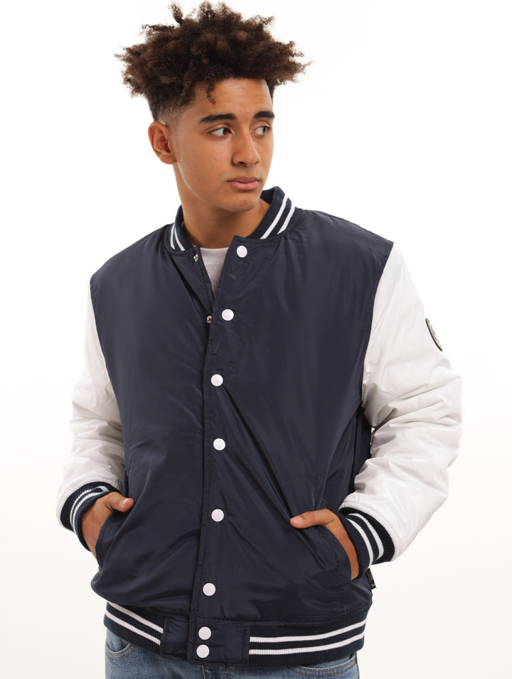 Men's Varsity Jacket - Navy