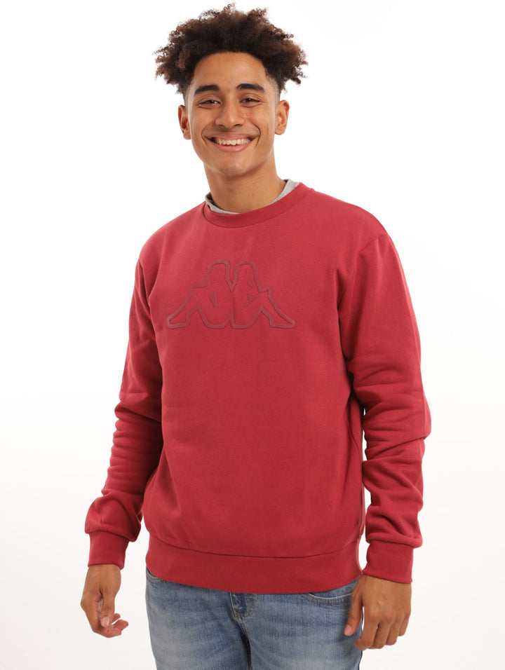 Men's Kappa Logo Crus Crew Top - Red