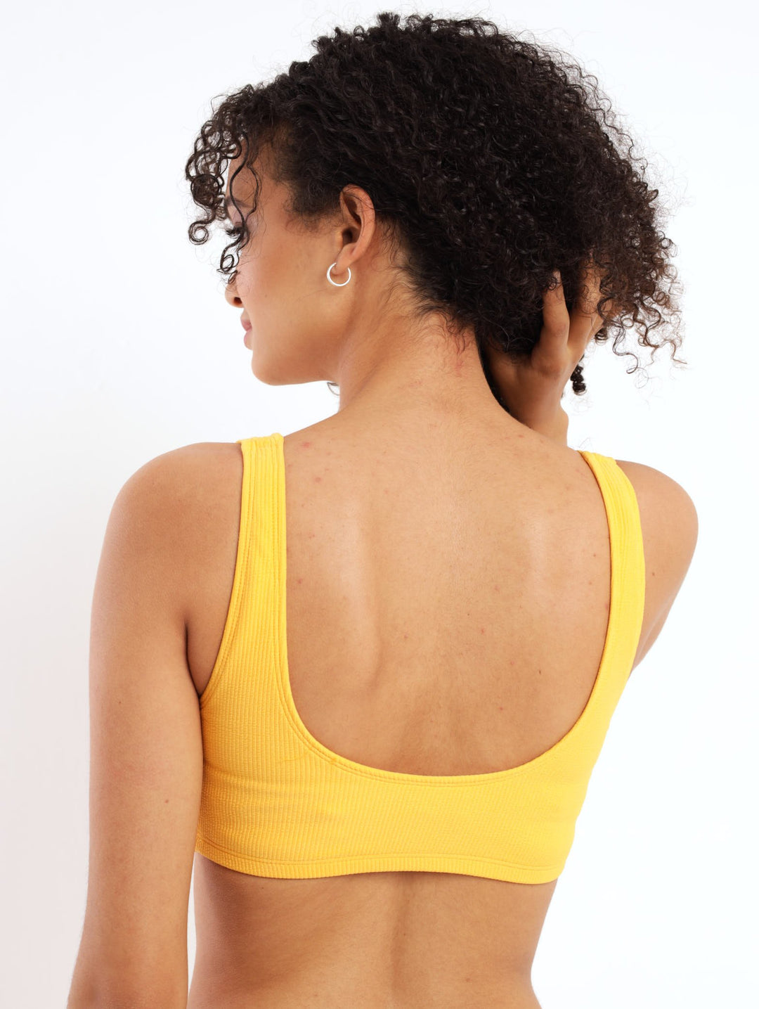 Ladies Rib Bikini Top - Yellow