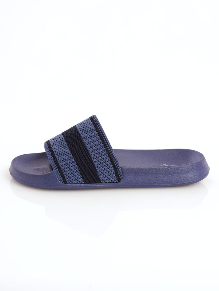 Men's Knit Upper Pool Slide Sandal - Navy