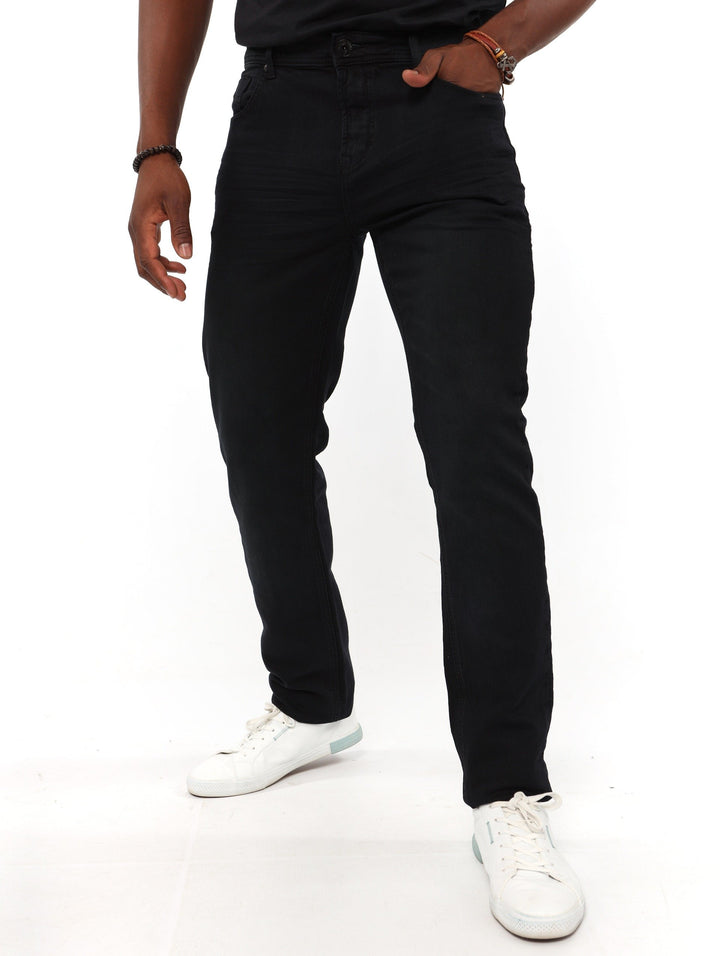 Men's Black 5 Pocket - Not Coating Slim Denim Jean