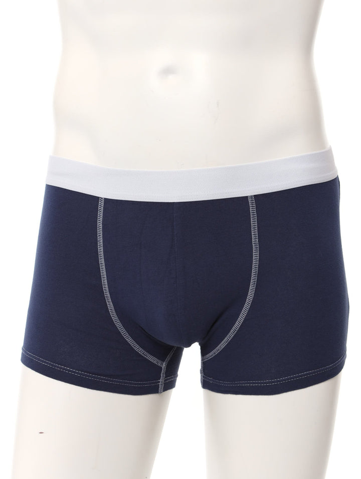 Men's 3 Pack Overdyed Knitted Trunks - Blue