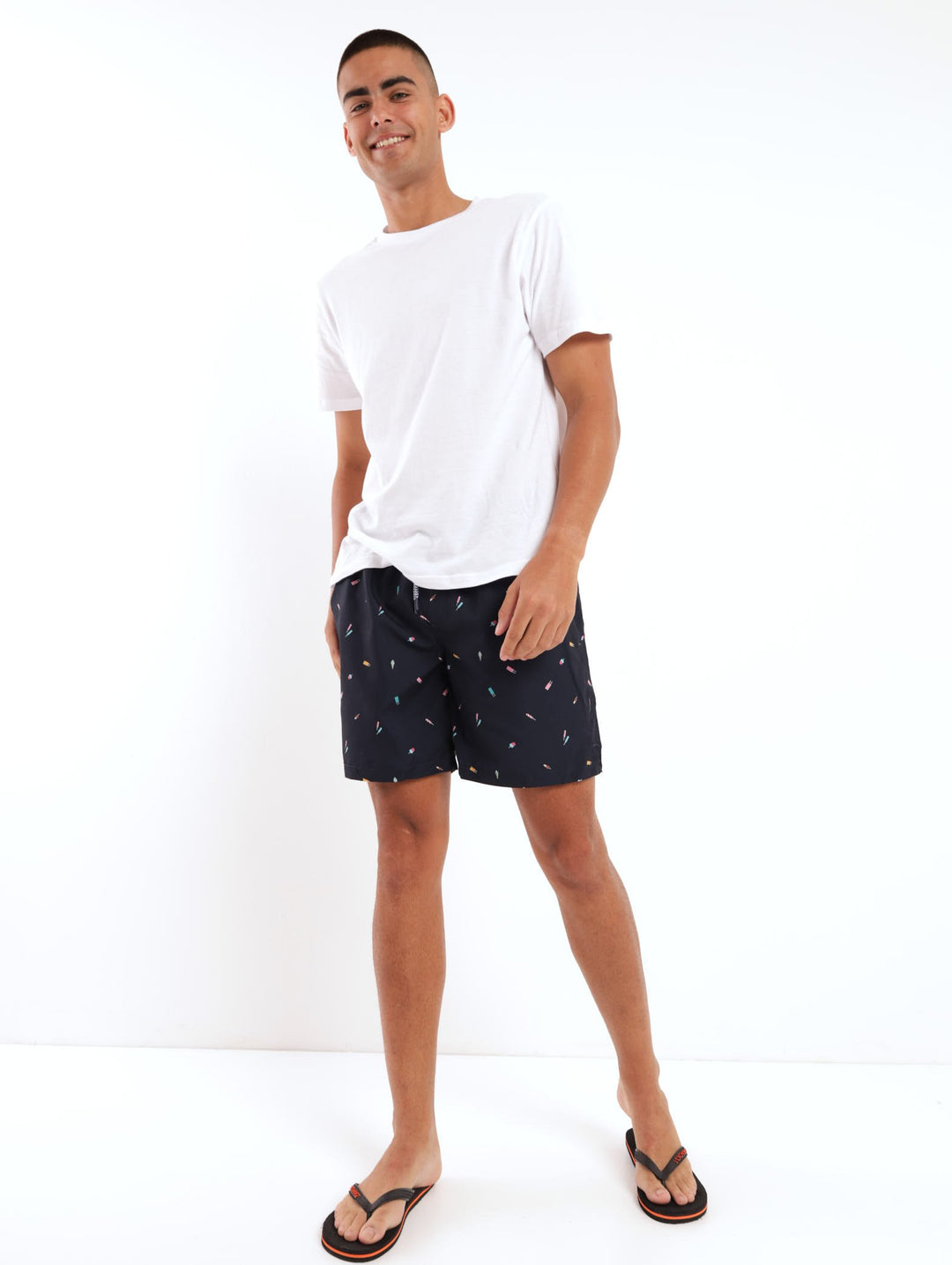 Men's Ice Cream Swim Short - Navy