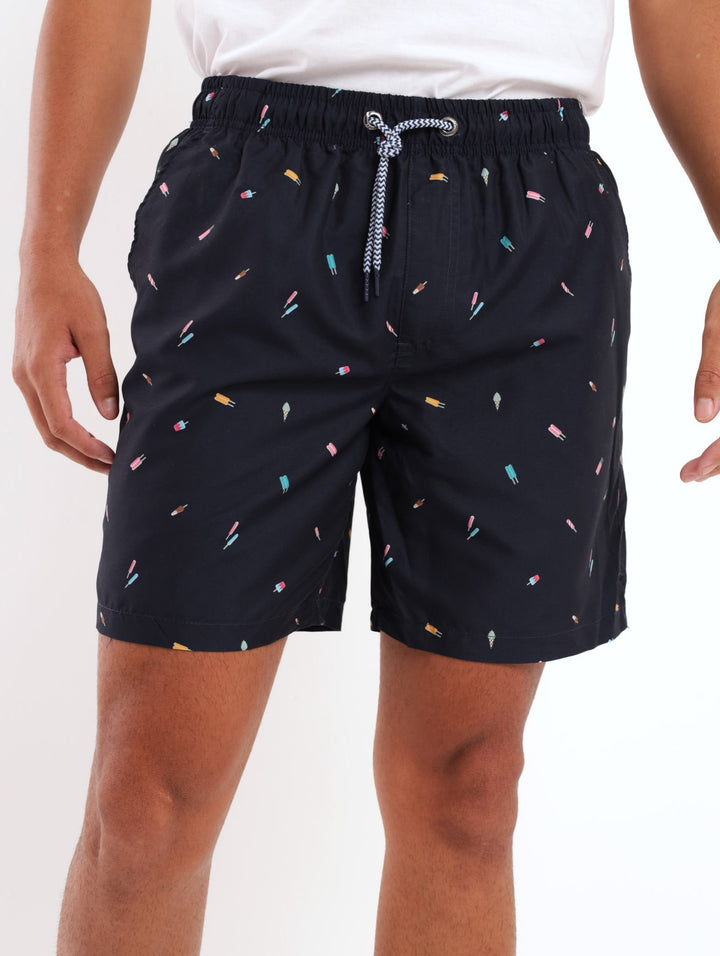 Men's Ice Cream Swim Short - Navy