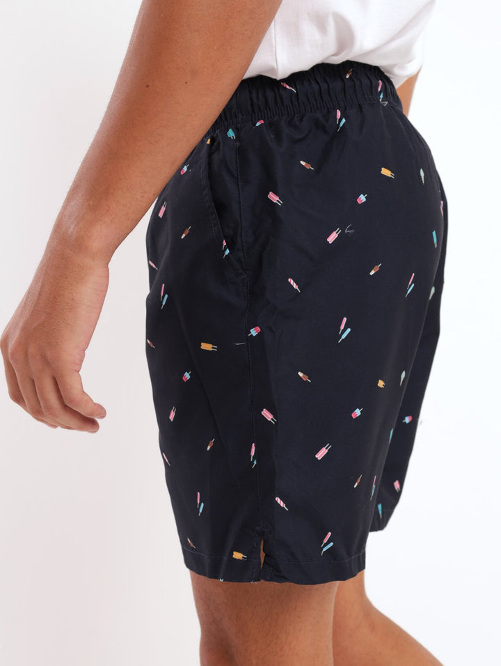 Men's Ice Cream Swim Short - Navy